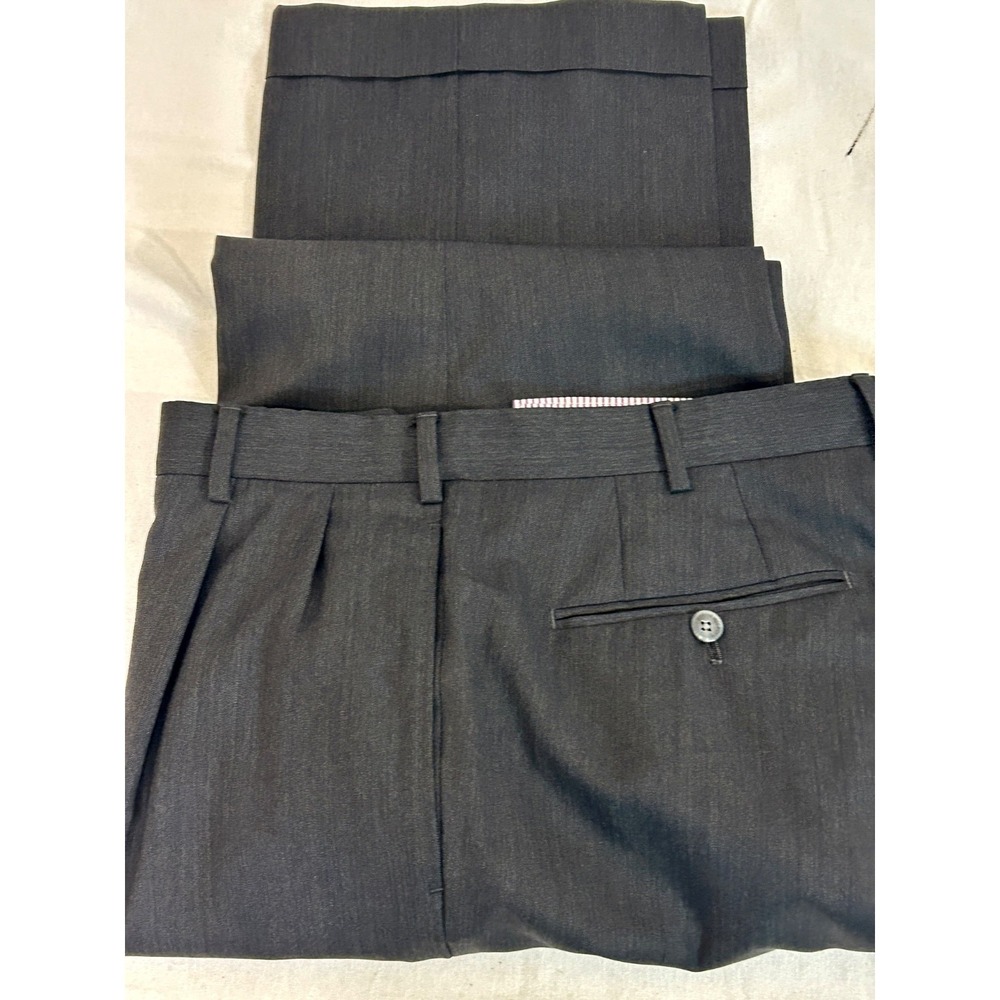 J. Hilburn Guabello Solid Gray Pleated Cuff Pant 2-Piece Suit 44R - Picture 6 of 16
